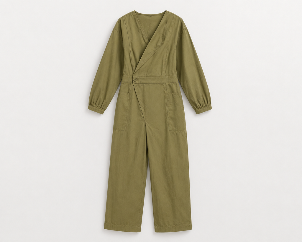 Wrap Cotton Jumpsuit