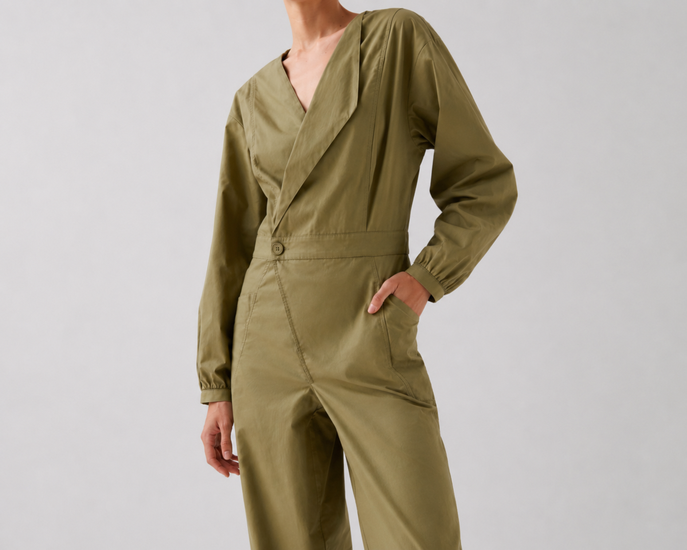 Wrap Cotton Jumpsuit