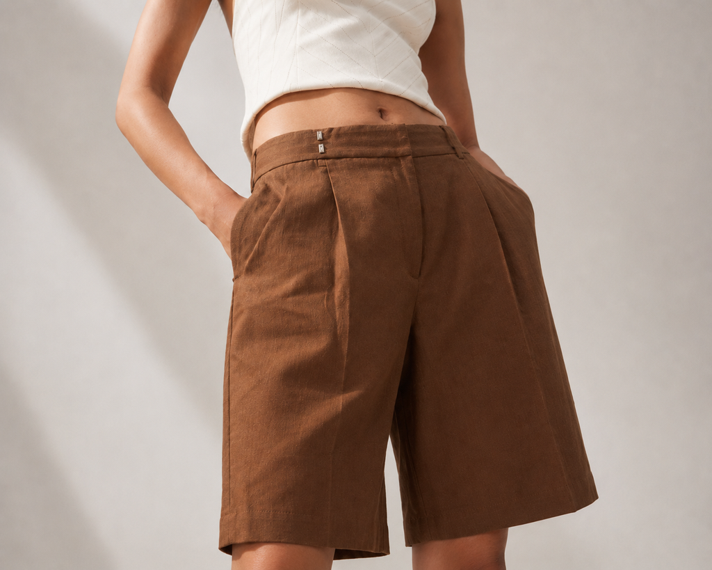 Tailored Linen Bermuda