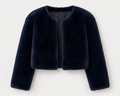 Cropped Faux Fur Jacket