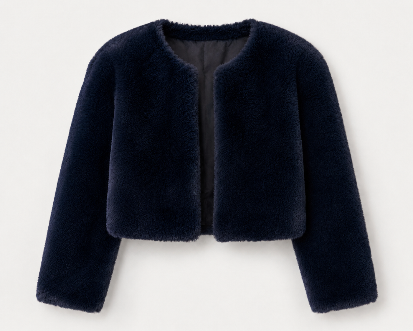 Cropped Faux Fur Jacket