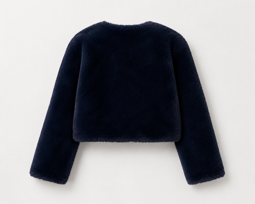 Cropped Faux Fur Jacket