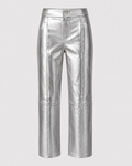 Paneled Leather Trousers